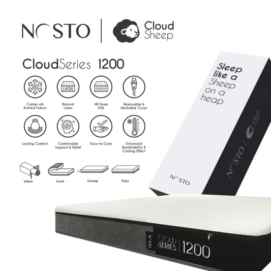 NOSTO CloudSeries 1200 Latex Foam Mattress 9.5"