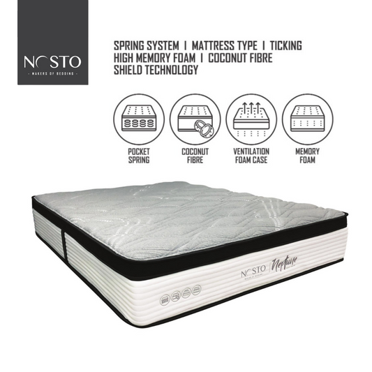 NOSTO Neptune Mattress 13" - Galaxy Series