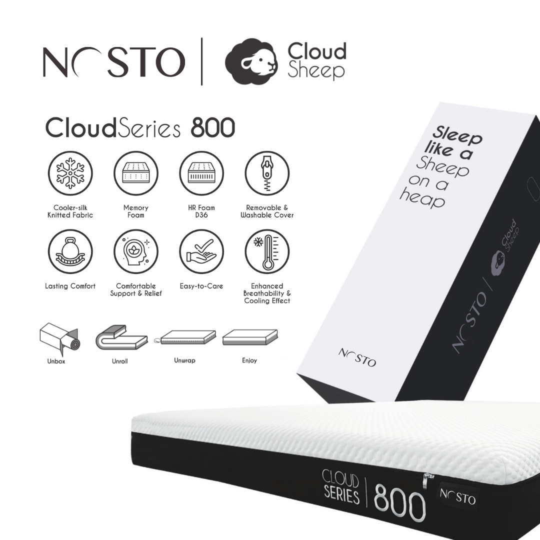 NOSTO CloudSeries 800 Memory Foam Mattress 7.5"