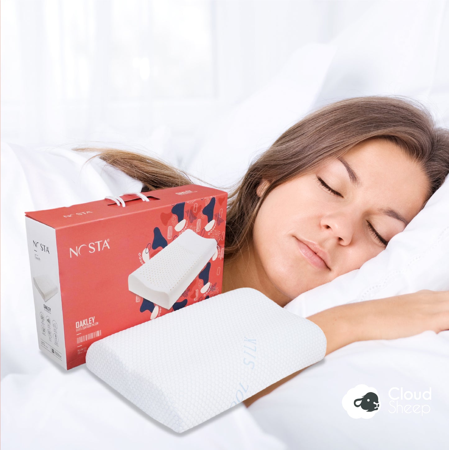 NOSTO Oakley Contour Latex Pillow