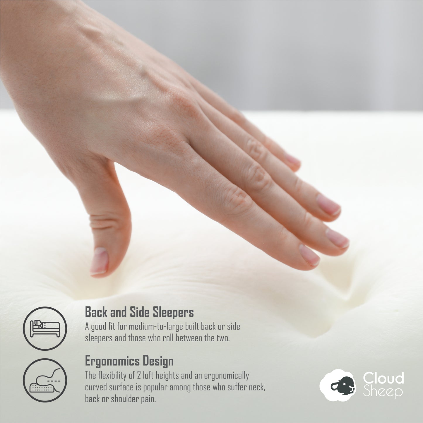 NOSTO Freya Cooling Gel Memory Foam Pillow