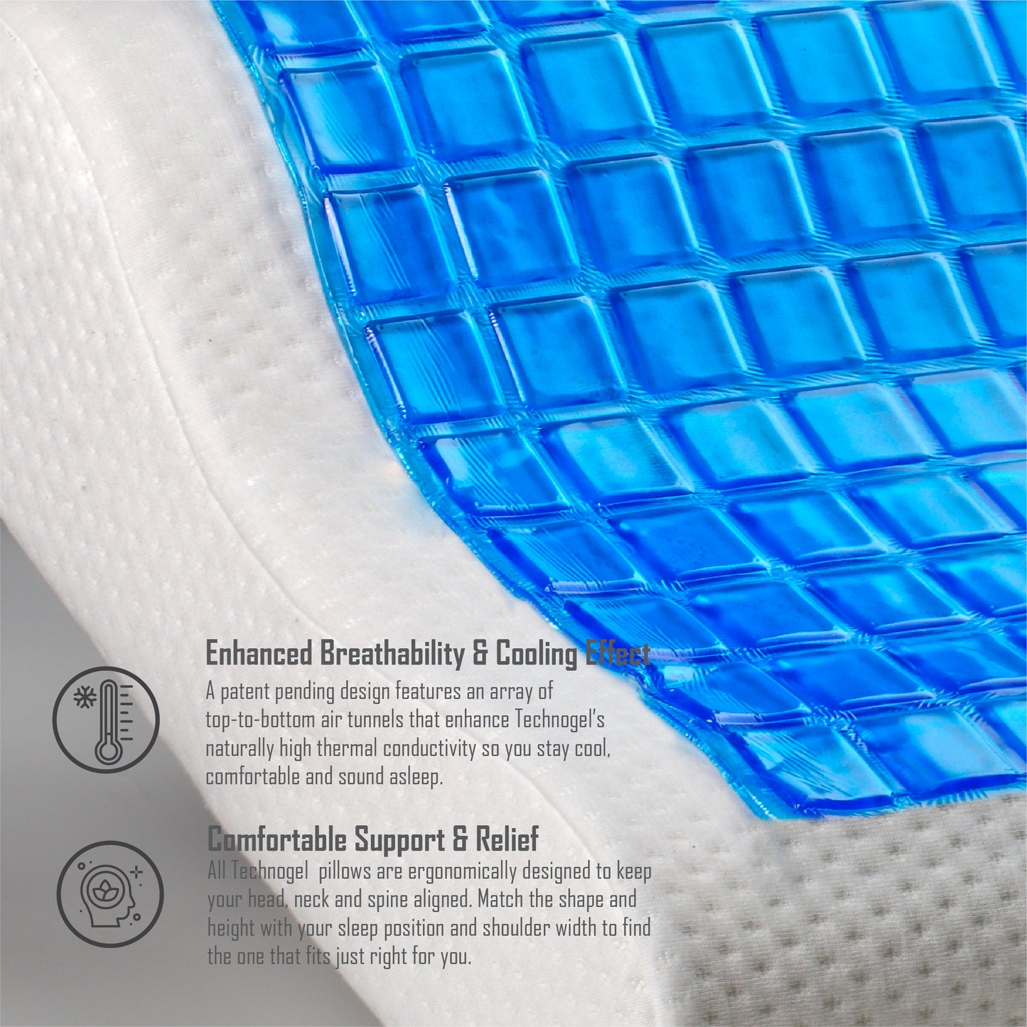 NOSTO Freya Cooling Gel Memory Foam Pillow