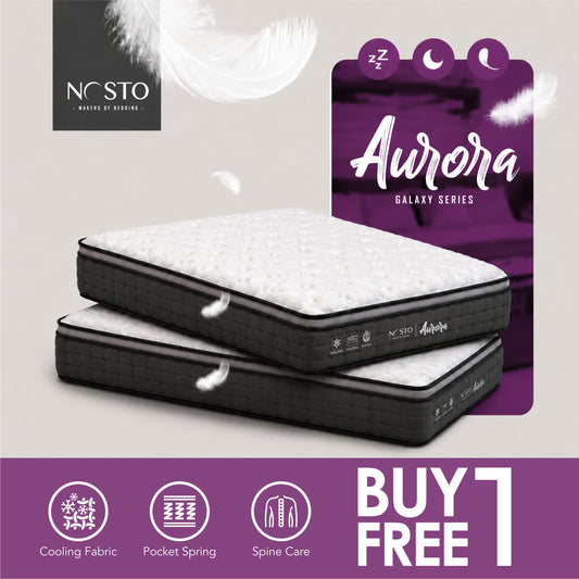 NOSTO Aurora Mattress - Galaxy Series [BUY 1 FREE 1]